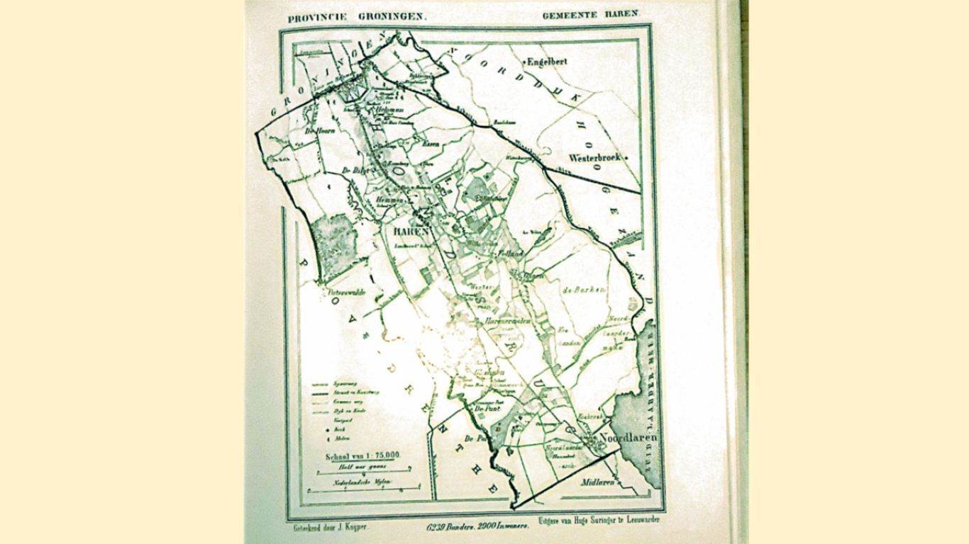 Sneeuw vegen in Haren