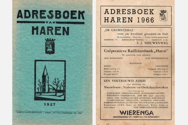 6. Adresboeken 1927 tm 1966