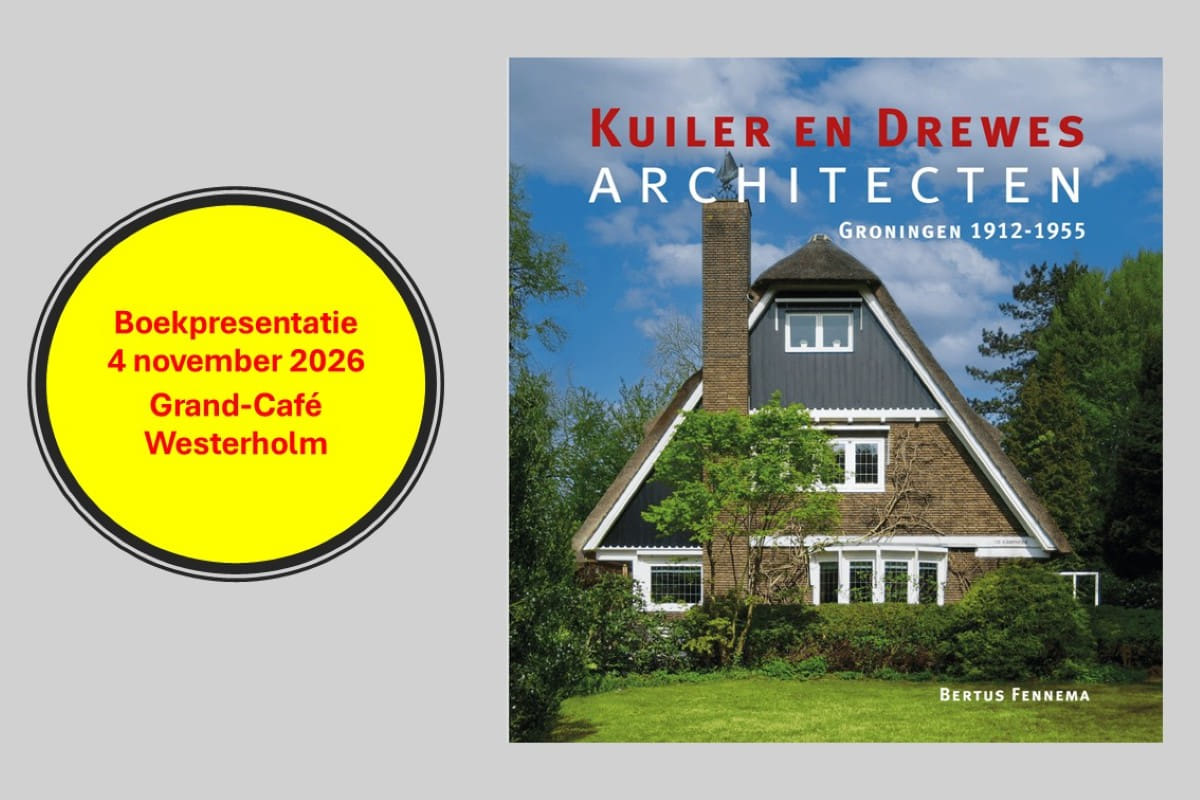 Boekpresentatie Kuiler en Drewes architecten op 4 november a.s. 